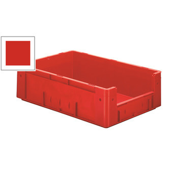 Schwerlast Eurobox - Eurokiste - Volumen 31 l - Boden und Wände geschlossen, mit Eingriff - 175 x 400 x 600 mm (HxBxT) - VE 2 Stk. - rot Rot
