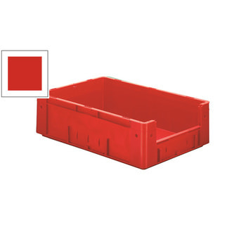Schwerlast Eurobox - Eurokiste - Volumen 14,5 l - geschlossen, mit Eingriff - 175 x 300 x 400 mm (HxBxT) - VE 14,50 Stk. - rot Rot