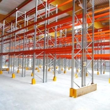 Palettenregal 5,70 lfm - 550 cm | Boden +3 | 1800 kg Fachlast