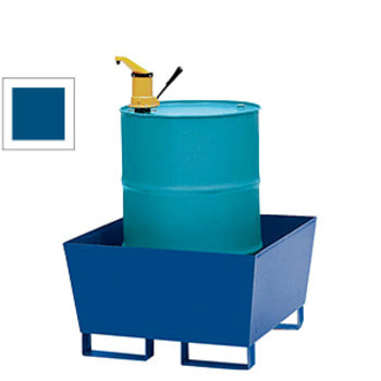 Auffangwanne - Volumen 200 l - Traglast 850 kg - 475 x 840 x 815 mm (HxBxT) - enzianblau RAL 5010 Enzianblau
