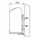Ovaler Abfallbehälter für Wand-/Pfostenmontage - 45 l - Eisenglimmer
