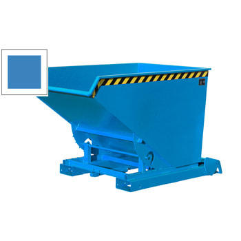 Muldenkippbehälter, automatisch - Volumen 1.200 l - Tragkraft 1.500 kg - 1.125 x 1.095 x 1.920 mm (HxBxT) - lichtblau RAL 5012 Lichtblau