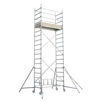 Fahrgerüst - Aufbaukombination mit Ausleger - Höhe 4.850 mm - Reichhöhe 5.650 mm