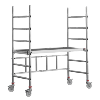 Fahrgerüst - Aufbaukombination mit Ausleger - Höhe 2.190 mm - Reichhöhe 3.140 mm Fahrgerüst - Aufbaukombination mit Ausleger - Höhe 2.190 mm - Reichhöhe 3.140 mm