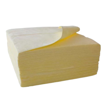 Bindevlies - Chemikalien - Bindemitteltücher - Zweilagig - 400 x 500 mm - VE 100 Stk. - Aufnahmekapazität 101 l - gelb Bindevlies - Chemikalien - Bindemitteltücher - Zweilagig - 400 x 500 mm - VE 100 Stk. - Aufnahmekapazität 101 l - gelb