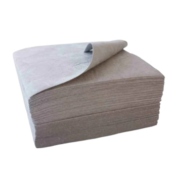 Bindevlies - Universal - Bindemitteltücher - Einlagig, saugstark - 400 x 500 mm - VE 100 Stk. - Aufnahmekapazität 113 l - grau Bindevlies - Universal - Bindemitteltücher - Einlagig, saugstark - 400 x 500 mm - VE 100 Stk. - Aufnahmekapazität 113 l - grau