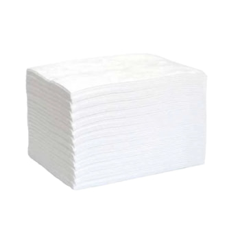Bindevlies Tücher Öl - weiß - 400 x 500 mm - VE 100 Stk. - Aufnahmekapazität 113 l