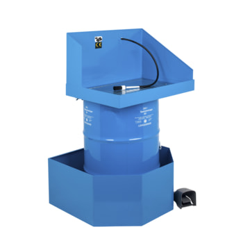 Teilereiniger - Teilewaschgerät - Auffangwanne - 1 x 200 l Fass Purgasol - Traglast 80 kg - Arbeitshöhe 922 mm Teilereiniger - Teilewaschgerät - Auffangwanne - 1 x 200 l Fass Purgasol - Traglast 80 kg - Arbeitshöhe 922 mm