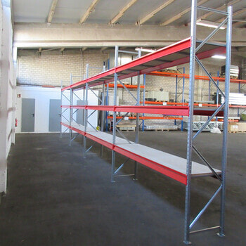 Weitspannregal m. Holzeinlage - 500 kg - (HxBxT) ca. 3.000 x 11.300 x 600 mm Weitspannregal m. Holzeinlage - 500 kg - (HxBxT) ca. 3.000 x 11.300 x 600 mm