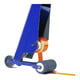 Bodenmarkiergerät, Set mit 2 Kleberollen, Markierfarbe blau, Schneidmesser und Schlagschnur, 50 mm Markierwagen, Wegemarkierungen, Markierungsgerät