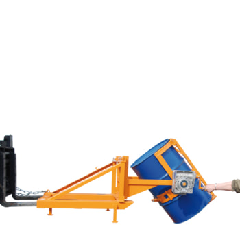 Fasskipper mit Getriebe für den Einsatz am Gabelstapler (Die genaue Ausführung entnehmen Sie bitte der Beschreibung)