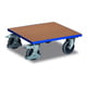 Kistenroller - 400 kg Traglast - (BxT) 500 x 500 mm - Ladefächenmaterial wählbar
