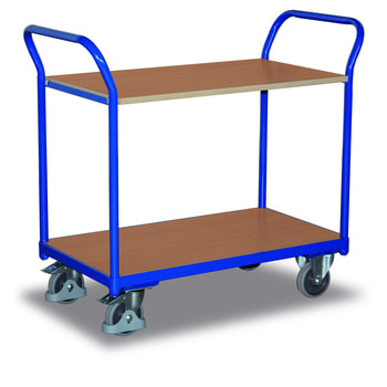 Tischwagen - 2 Etagen - Traglast 200 kg - Ladeflächenmaß wählbar 