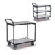 Beispielabbildung leichter Tischwagen: erhältlich mit 2 und 3 Etagen und wählbarer Ladefläche (BxT)