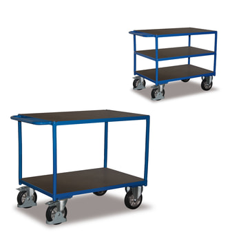 Beispielabbildung Schwerlast Tischwagen: erhältlich mit 2 oder 3 Etagen und wählbarer Ladefläche (BxT)