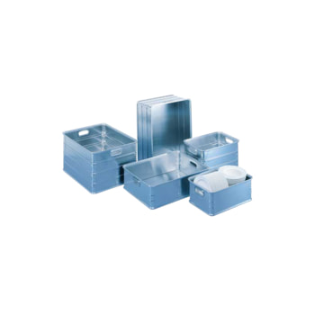 Aluminium Allzweckbox, Volumen 37 - 155 l wählbar, Transportbox, Stapelbehälter 