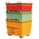 BAUER Klappbodenbehälter - 1.000 l - konisch - Farbe wählbar - 1200x1040x1271 mm - stapelbar