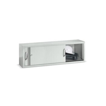 Abbildung zeigt C+P Aufsatzschrank in der Korpus- und Türfarbe Lichtgrau (RAL 7032) - Inhalt nicht im Lieferumfang enthalten Abbildung zeigt C+P Aufsatzschrank in der Korpus- und Türfarbe Lichtgrau (RAL 7032) - Inhalt nicht im Lieferumfang enthalten