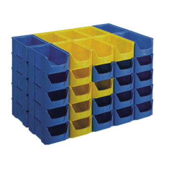 Sichtlagerkästen - PE - 200x210x360 mm - Farbe wählbar - 8 Stück - Lebensmittelecht Sichtlagerkästen - PE - 200x210x360 mm - Farbe wählbar - 8 Stück - Lebensmittelecht
