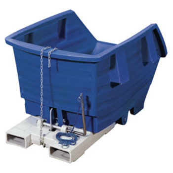PE-Kippbehälter - 500 l - 150 kg - Farbe wählbar - Staplertaschen - Muldenkipper 