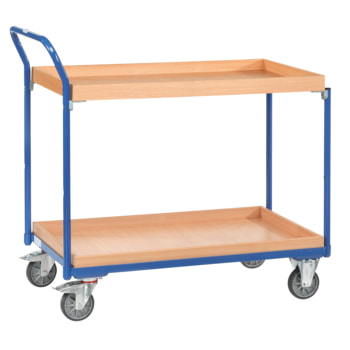 Tischwagen mit 2 Holzkästen - Tragkraft 300 kg - Ladeflächen wählbar 