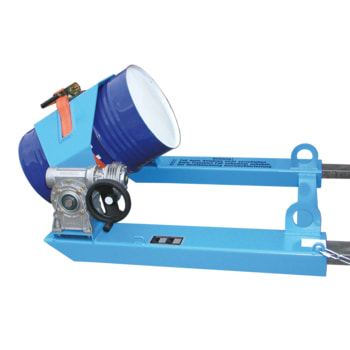 Fasskipper - für Fässer und Müllbehälter - 300 kg - Antrieb und Farbe wählbar 