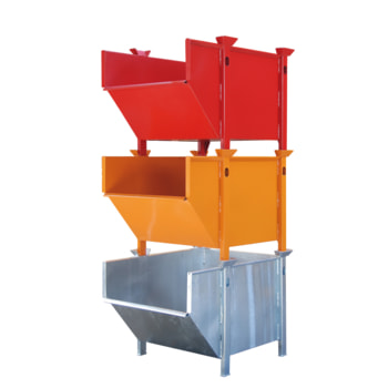 Materialbehälter - 500 l Volumen - Tragkraft 1.000 kg - stapel- u. kranbar - Farbe wählbar 