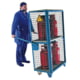 Mobiles Gasflaschen-Depot - für 11-kg-Gasflaschen - Kapazität und Farbe wählbar