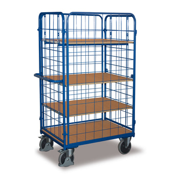 Etagenwagen - 4 Wände - 4 Etagen - Ladefläche wählbar - Traglast ab 400 kg Etagenwagen - 4 Wände - 4 Etagen - Ladefläche wählbar - Traglast ab 400 kg