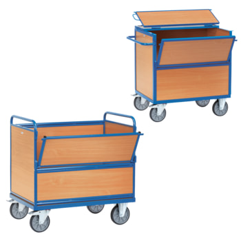 FETRA Holzkastenwagen: erhältlich mit und ohne Deckel