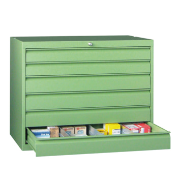 Werkzeug-Schubladenschrank - 800x1.023 mm - 1 Schubladenreihe - 4x175 mm - Tragkraft 50 kg - Farbe wählbar 