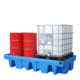 Beispielabbildung der Auffangwanne (Ausführung für 2 IBC-Container)