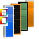 Schließfachsäule mit vier Fächern - Farbkombination wählbar