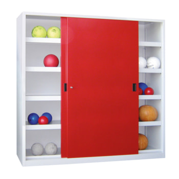 Ballschrank - Schiebetüren - Trennwand - 1.950x2.000x600 mm (HxBxT) - Farbe wählbar 