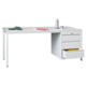 Beispielabbildung: Meistertisch mit 3 Schubladen 150 / 175 mm, hier in der Ausführung in Lichtgrau (RAL 7035)