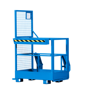 Arbeitsbühne - Frontlader und Stapler - Arbeitskorb - Montagebühne - Staplerkorb - Traglast 240 kg - 1.900 x 800 x 1.200 mm (HxBxT) - Farbe wählbar 