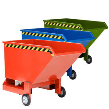 Kippwagen mit Rollen - 800 l Volumen - Traglast 600 kg - Farbe wählbar Kippwagen mit Rollen - 800 l Volumen - Traglast 600 kg - Farbe wählbar