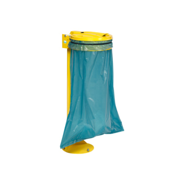 Müllsackhalter - Standgerät - Stahl - mit Deckel - für 120 l Säcke - 1.050 x 370 x 465 mm (HxBxT) - Farbe wählbar 