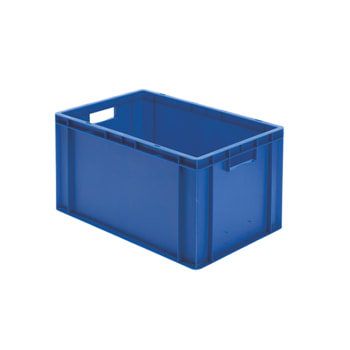Beispielabbildung Eurobox, 320 x 400 x 600 mm: hier in der blauen Ausführung Beispielabbildung Eurobox, 320 x 400 x 600 mm: hier in der blauen Ausführung
