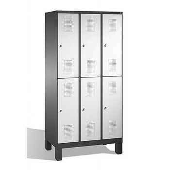 Beispielabbildung zeigt Spindschrank mit 6 Fächern und abweichenden Tür- und Korpusfarben - Die angebotenen Farben entnehmen Sie bitte der Artikelbeschreibung Beispielabbildung zeigt Spindschrank mit 6 Fächern und abweichenden Tür- und Korpusfarben - Die angebotenen Farben entnehmen Sie bitte der Artikelbeschreibung
