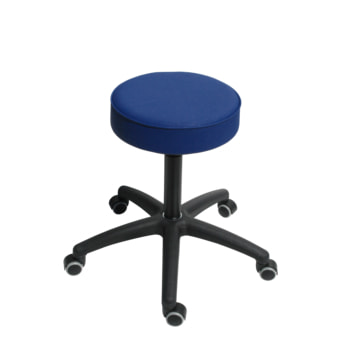 Drehhocker - Sitzhöhe 480 - 670 mm - Kunstleder - Kunststoff Fußkreuz mit Gleitern - Farbe wählbar 