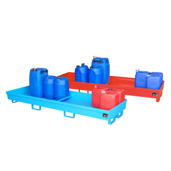 Ineinander stapelbare Auffangwanne ohne Gitterrost - 280 l Volumen - Breite 2.400 mm Ineinander stapelbare Auffangwanne ohne Gitterrost - 280 l Volumen - Breite 2.400 mm