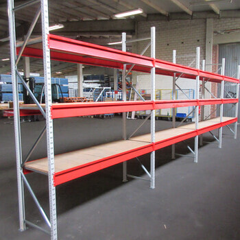 Weitspannregal m. Holzeinlage - 600 kg - (HxBxT) ca. 2.500 x 7.700 x 600 mm Weitspannregal m. Holzeinlage - 600 kg - (HxBxT) ca. 2.500 x 7.700 x 600 mm