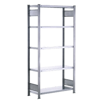 Fachbodenregal - Lagerregal - 150 kg - 2.000 x 1.005 x 500 mm (HxBxT) - beidseitig - erweiterbar - verzinkt - 5 Böden - Steckregal - REGALWERK BERT Fachbodenregal - Lagerregal - 150 kg - 2.000 x 1.005 x 500 mm (HxBxT) - beidseitig - erweiterbar - verzinkt - 5 Böden - Steckregal - REGALWERK BERT