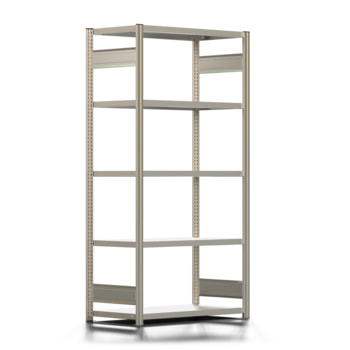 Fachbodenregal - Lagerregal - 150 kg - 2.000 x 1.005 x 500 mm (HxBxT) - beidseitig - erweiterbar - verzinkt - 5 Böden - Steckregal - REGALWERK BERT Fachbodenregal - Lagerregal - 150 kg - 2.000 x 1.005 x 500 mm (HxBxT) - beidseitig - erweiterbar - verzinkt - 5 Böden - Steckregal - REGALWERK BERT