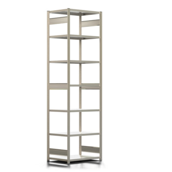 Fachbodenregal mit Tiefenriegel - 250 kg - 3.000 x 875 x 600 mm (HxBxT) - wählbar - Längenriegel - verzinkt - 7 Böden - Steckregal REGALWERK BERT Fachbodenregal mit Tiefenriegel - 250 kg - 3.000 x 875 x 600 mm (HxBxT) - wählbar - Längenriegel - verzinkt - 7 Böden - Steckregal REGALWERK BERT