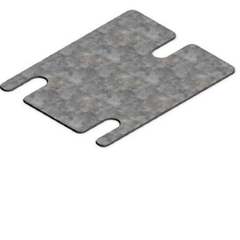 Unterlegblech 2x 120 x 150 mm (HxBxT) - für Palettenregal
