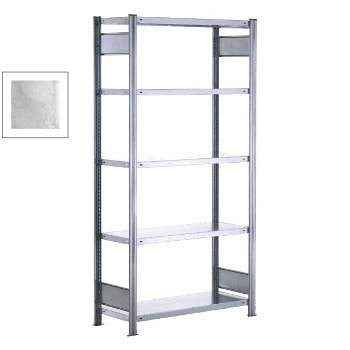 Fachbodenregal mit Tiefenriegel - 350 kg - 2.000 x 1.061 x 626 mm (HxBxT) - Grundregal - 5 Böden - verzinkt - Lagerregal - Steckregal BERT Fachbodenregal mit Tiefenriegel - 350 kg - 2.000 x 1.061 x 626 mm (HxBxT) - Grundregal - 5 Böden - verzinkt - Lagerregal - Steckregal BERT