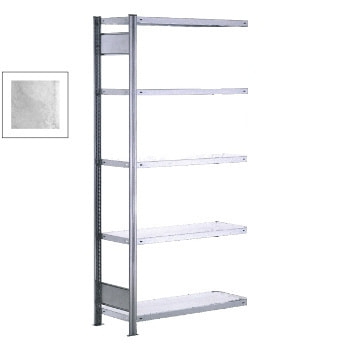 Fachbodenregal mit Tiefenriegel - 350 kg - 2.500 x 1.285 x 426 mm (HxBxT) - Anbauregal - 6 Böden - verzinkt - Lagerregal - Steckregal BERT Fachbodenregal mit Tiefenriegel - 350 kg - 2.500 x 1.285 x 426 mm (HxBxT) - Anbauregal - 6 Böden - verzinkt - Lagerregal - Steckregal BERT