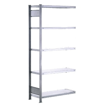 Fachbodenregal mit Tiefenriegel - 250 kg - 2.000 x 875 x 800 mm (HxBxT) - Anbauregal - verzinkt - Lagerregal - Steckregal - BERT Fachbodenregal mit Tiefenriegel - 250 kg - 2.000 x 875 x 800 mm (HxBxT) - Anbauregal - verzinkt - Lagerregal - Steckregal - BERT